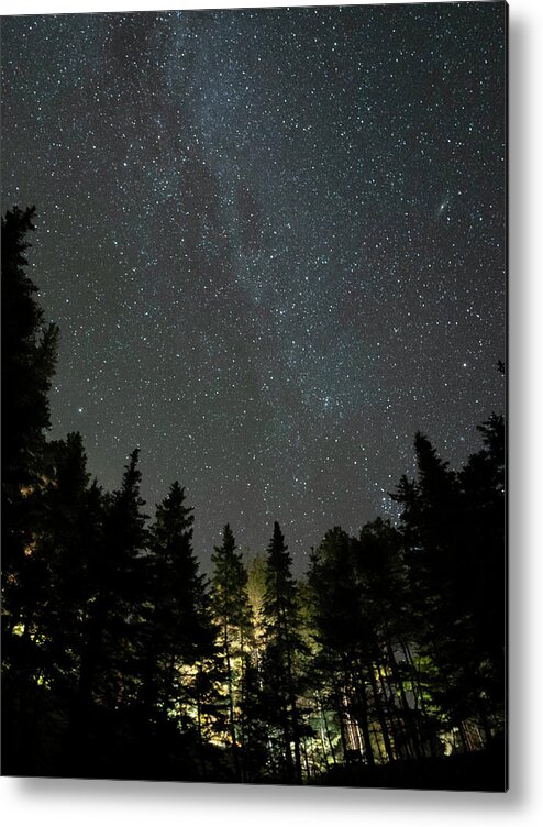 Milky Way Metal Print featuring the photograph Acadia Milky Way Glow by GeeLeesa