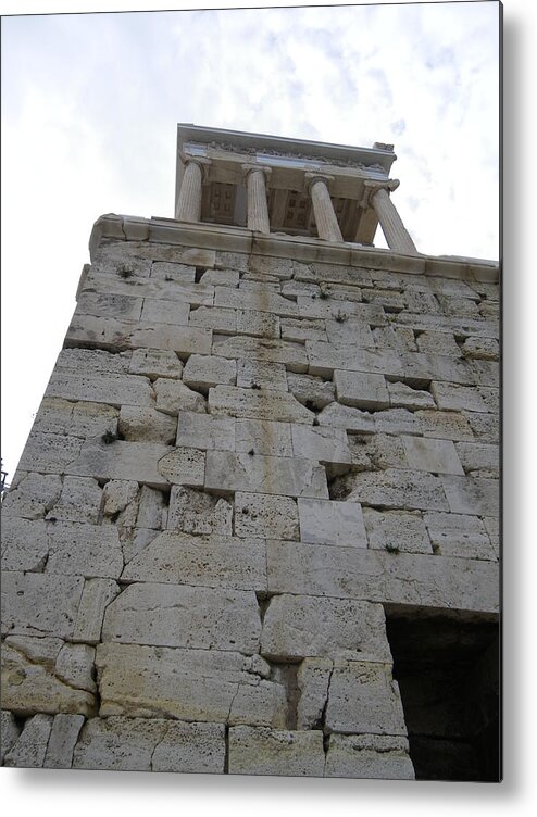 Temple Of Athena Nike Metal Print featuring the photograph Athena Nike by Lisa Mutch