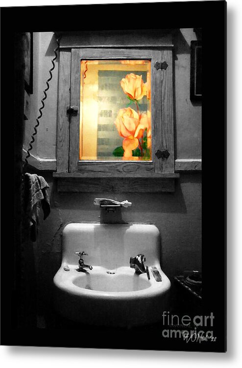 Bathroom Metal Print featuring the photograph Bathroom 1974 by Walter Neal