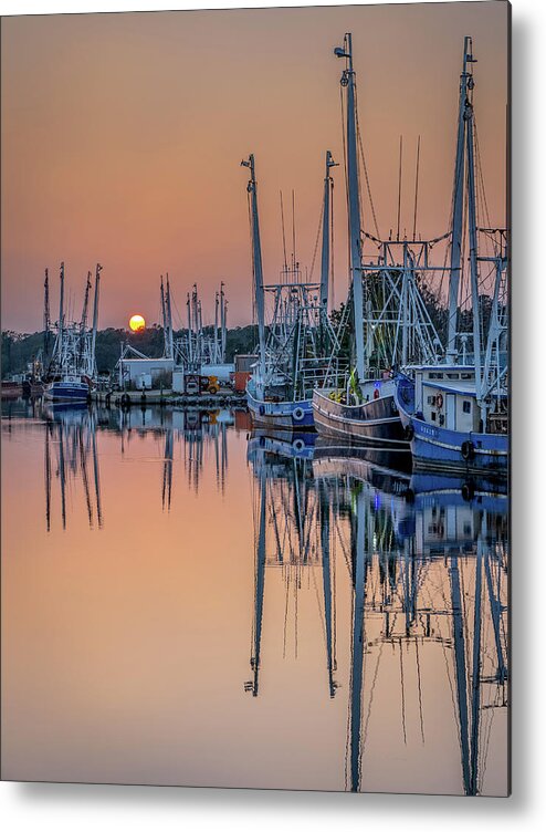 Bayou Metal Print featuring the photograph Bayou Sunset, 2/9/21 by Brad Boland