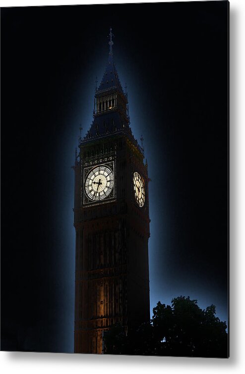 Richard Reeve Metal Print featuring the photograph Big Ben Aura by Richard Reeve