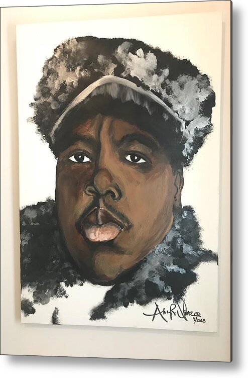  Metal Print featuring the painting Biggie by Angie ONeal