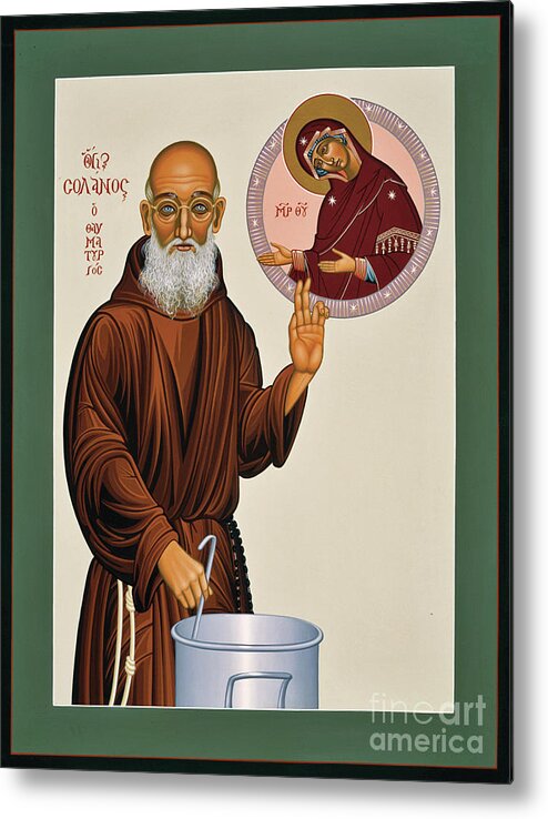  Fr. Solanus Casey The Healer Metal Print featuring the painting Blessed Fr. Solanus Casey the Healer 038 by William Hart McNichols