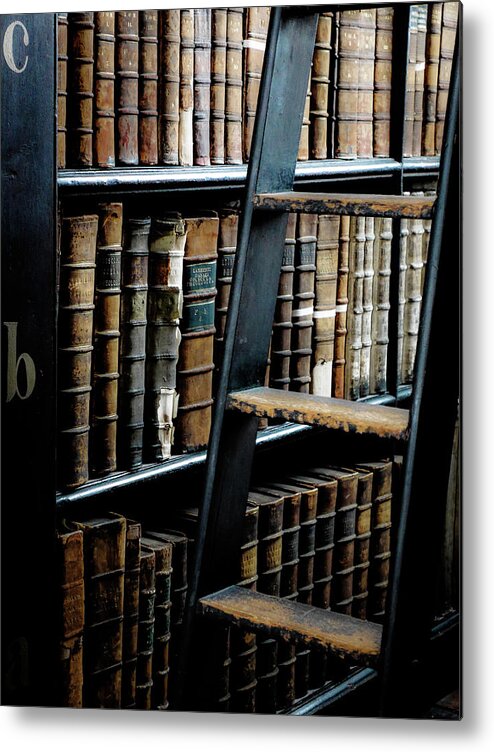 Books Of Knowledge Metal Print featuring the photograph Books of Knowledge 7 by Lexa Harpell