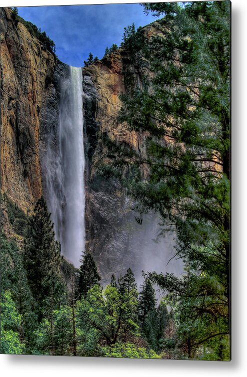 Waterfall Metal Print featuring the photograph Bridalveil Falls by Bill Gallagher
