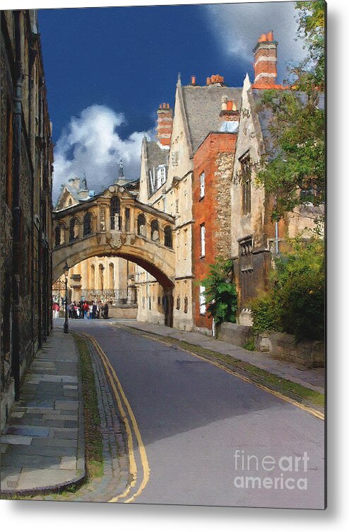 Oxford Metal Print featuring the photograph Bridge of Sighs Oxford University by Brian Watt