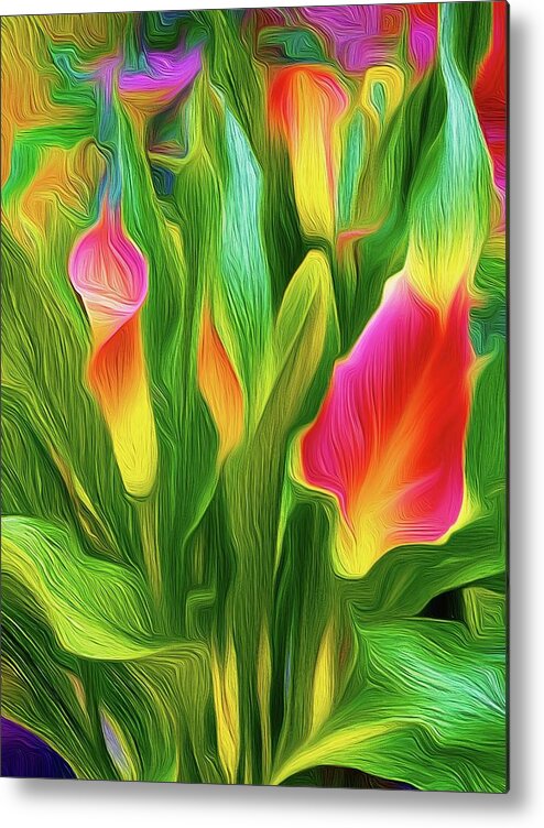 Cally Lily Metal Print featuring the photograph Calla Lily Tropical by Christina Ford