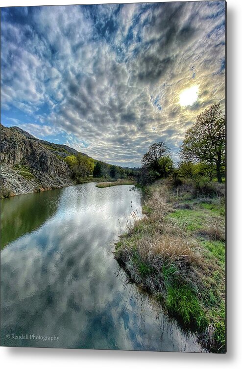 Clouds Metal Print featuring the photograph Cloudy Reflection by Pam Rendall