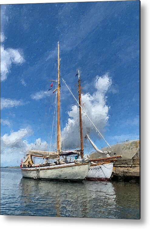 Ship Metal Print featuring the digital art Colin Archers by Geir Rosset