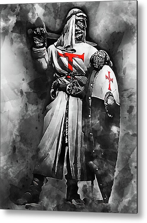 Crusader Warrior - 18 Metal Print by AM FineArtPrints - Pixels
