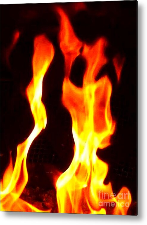 Newby Metal Print featuring the photograph Dancing Fire by Cindy's Creative Corner