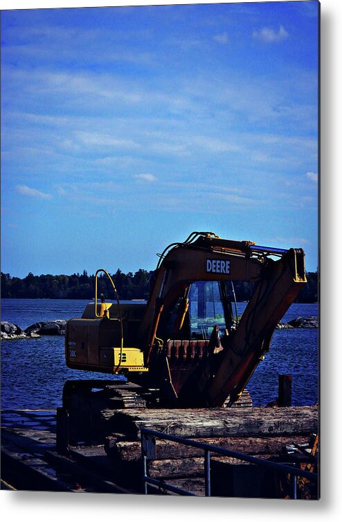 Don't Move Deere Metal Print featuring the photograph Don't Move Deere by Cyryn Fyrcyd