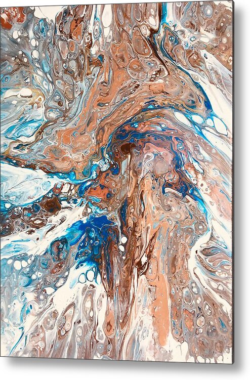 Earth Metal Print featuring the painting Earth View #3 by Rowena Rizo-Patron
