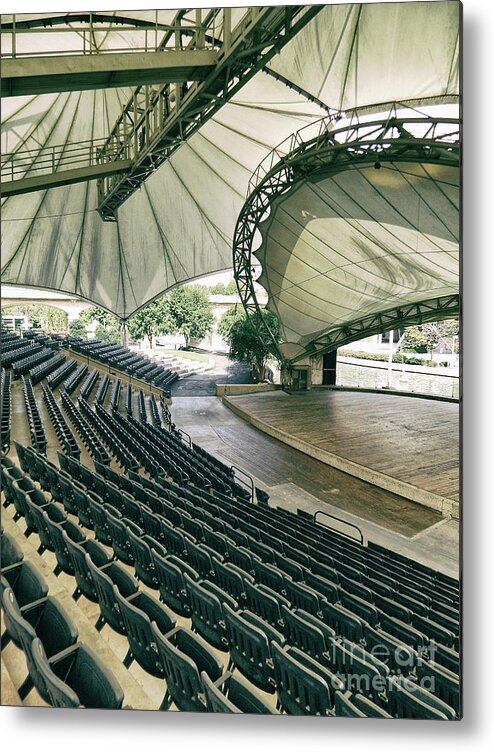 Vintage Metal Print featuring the photograph Empty Stage by Phil Perkins