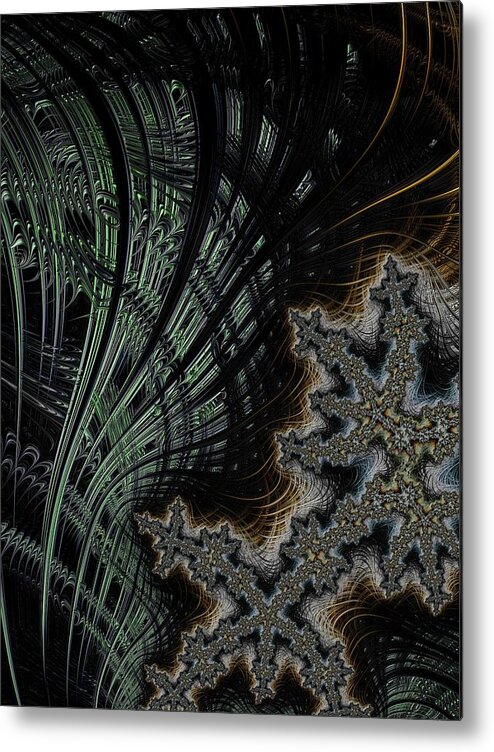 Fractal Metal Print featuring the digital art Eternity #3 by Mary Ann Benoit