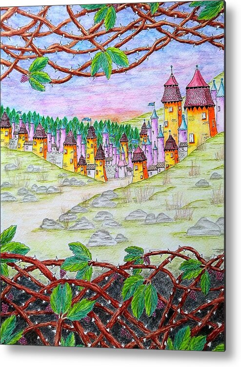 Fantasy Metal Print featuring the painting Fantasyland by Gemma Reece-Holloway