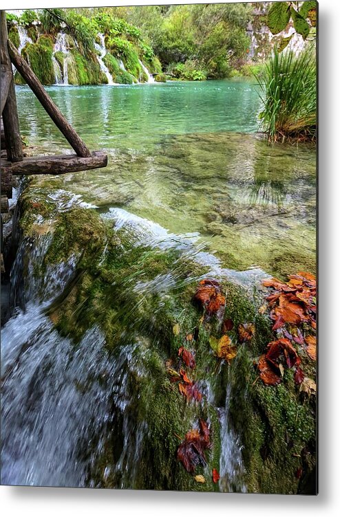 Plitvice Lakes Metal Print featuring the photograph Floating Away by Yvonne Jasinski