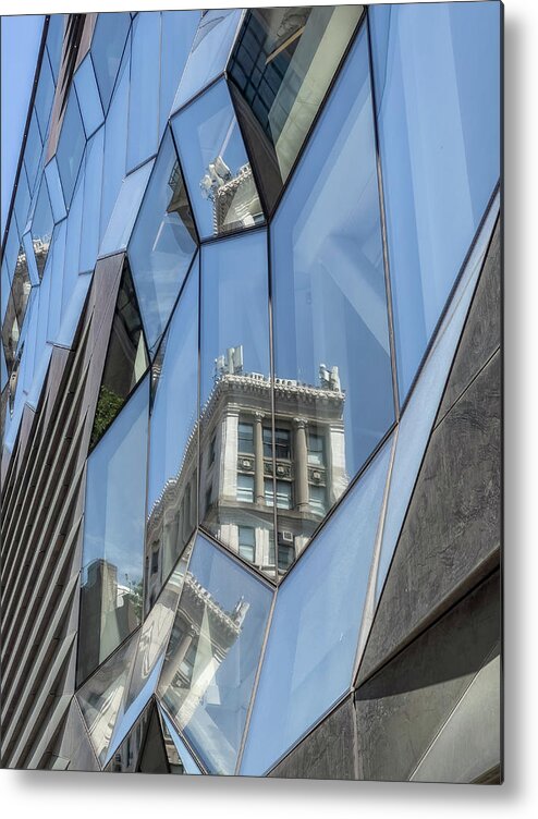 Reflection Metal Print featuring the photograph Fractured Reflections by Cate Franklyn