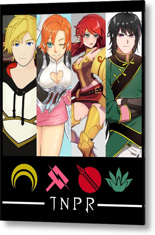 Vintage RWBY Anime Characters Team JNPR Gifts Idea Poster