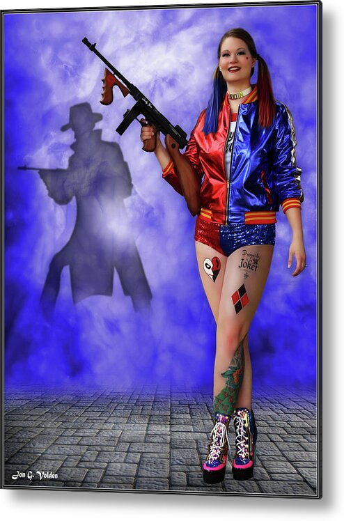 Harley Metal Print featuring the photograph Harley Night of the Joker by Jon Volden