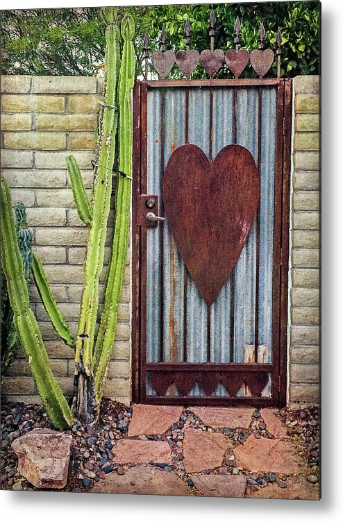 Doors Metal Print featuring the photograph Heart Me by Carmen Kern