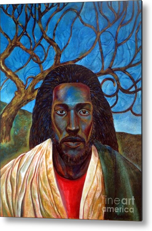 Holy Metal Print featuring the painting Holy Man by Joe Roache