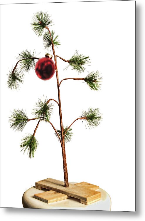 Christmas Metal Print featuring the digital art Hopeful Christmas Tree by Brad Barton