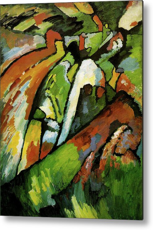 Wassily Metal Print featuring the painting Improvisation VII by Wassily Kandinsky