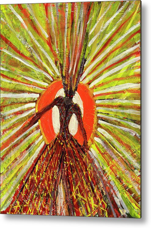 In The Sun Metal Print featuring the painting In the Light of the Sun by Tessa Evette