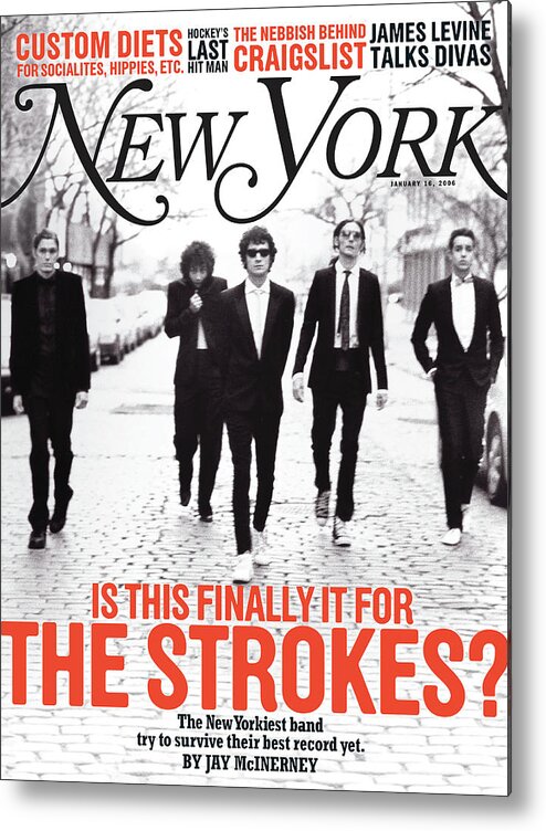 Music Metal Print featuring the photograph Is This Finally It For The Strokes? by Roger Deckker