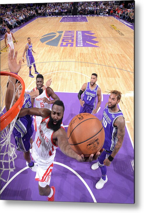 James Harden Metal Print featuring the photograph James Harden by Rocky Widner