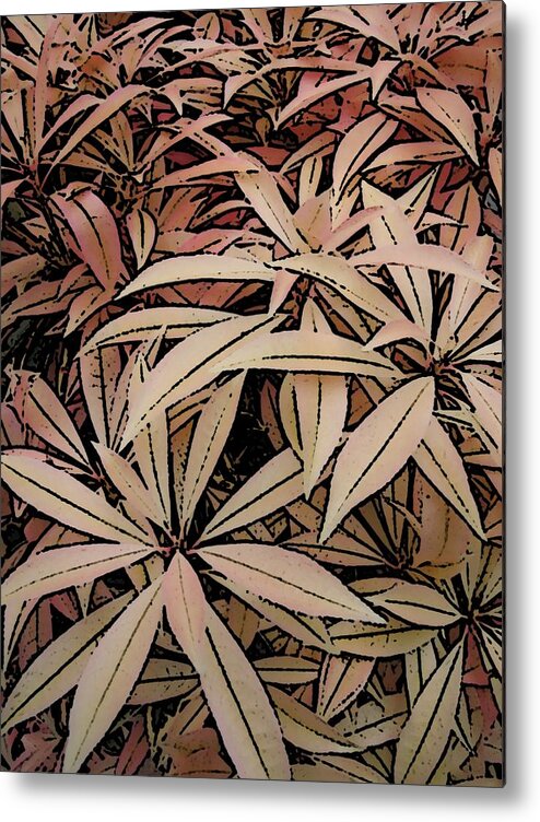 Leaf Metal Print featuring the digital art Leafy Delight 3 by Tim Allen