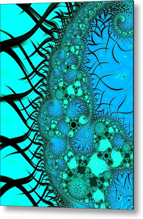 Fractal Metal Print featuring the digital art Let it Go #2 by Mary Ann Benoit