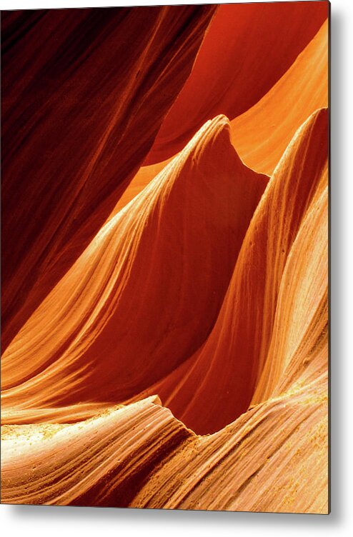 Antelope Canyon Metal Print featuring the photograph Like Water On Stone - Antelope Canyon, Arizona by Earth And Spirit