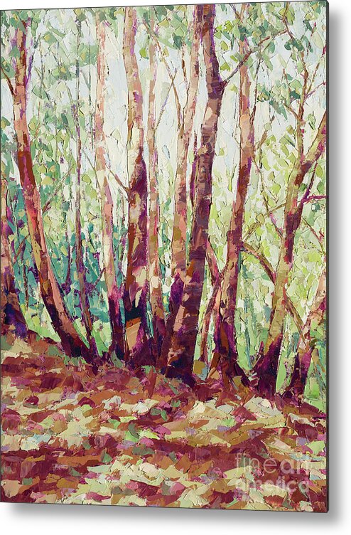 Madrone Metal Print featuring the painting Madrone Grove by PJ Kirk