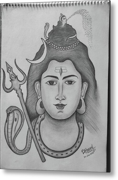 Vishal4_Art - Lord mahadev ( shiva ) and snake Charcoal... | Facebook