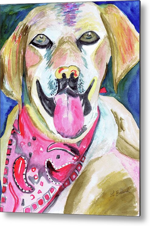 Dog Metal Print featuring the painting Man's Best Friend by Genevieve Holland