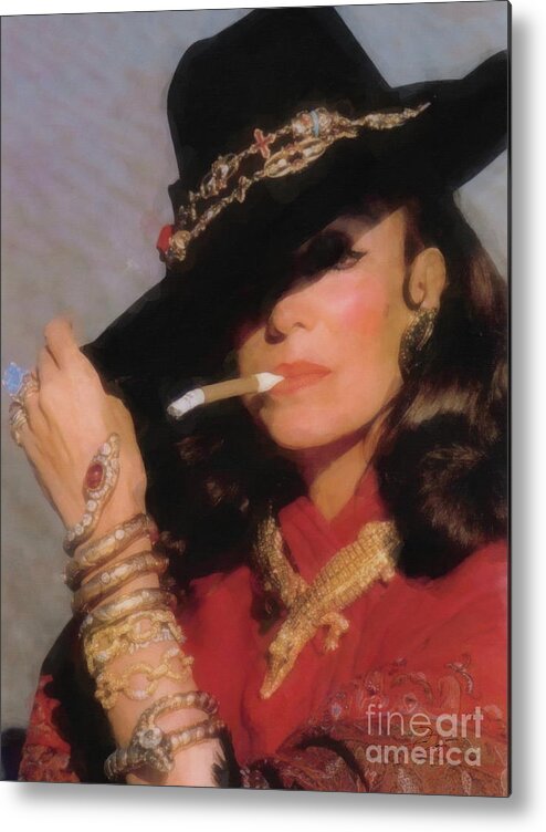 Maria Felix Metal Print featuring the digital art Maria Felix by Jerzy Czyz