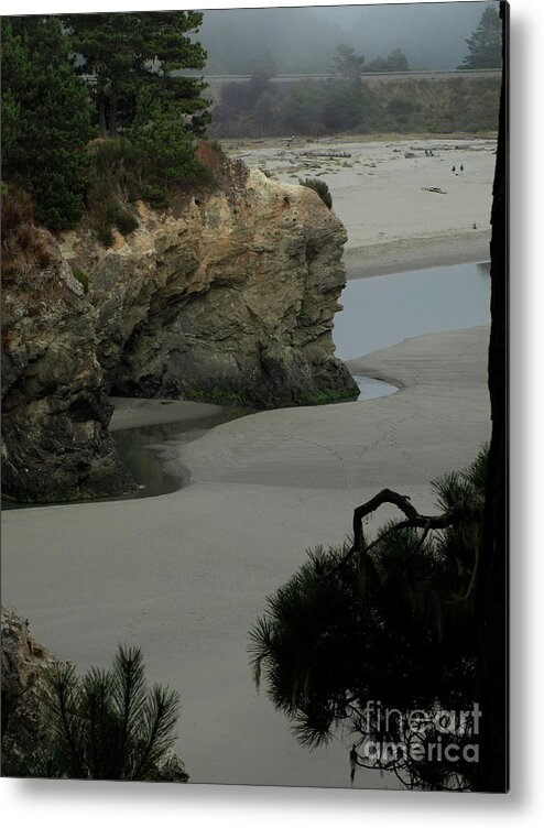 Coastline Metal Print featuring the photograph MendocinoQuiet by Mary Kobet