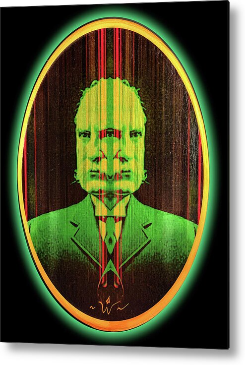 Wunderle Metal Print featuring the mixed media Nelson Aldrich by Wunderle