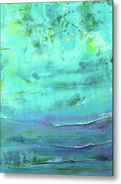 Coastal Metal Print featuring the painting Ocean by Cynthia Fletcher