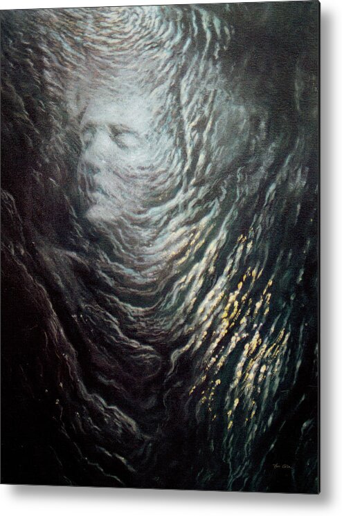 Ophelia Metal Print featuring the painting Ophelia by Hans Egil Saele
