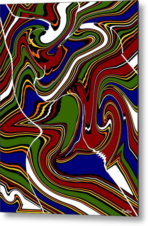 Boundaries Metal Print featuring the digital art Out of Bounds by Vallee Johnson