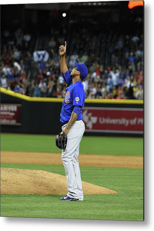 American League Baseball Metal Print featuring the photograph Pedro Strop by Norm Hall