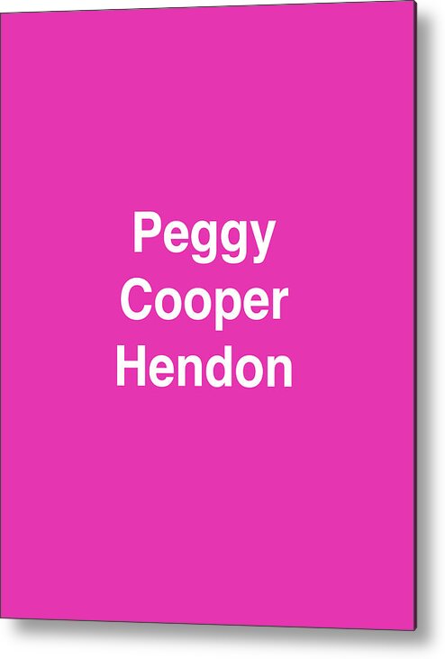 Art Peggy Cooper Hendon Peggy-cooper.com Metal Print featuring the digital art Peggy Cooper Logo by Peggy Cooper-Hendon