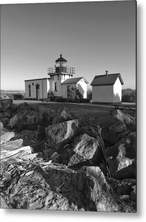 Point-no-point Metal Print featuring the photograph Point No Point Lighthouse #4 by Jerry Abbott