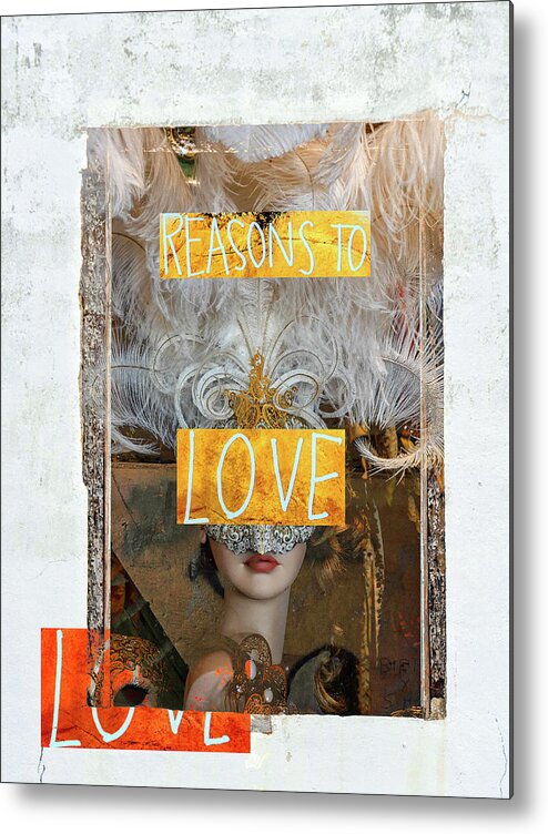 Woman Metal Print featuring the digital art Reasons To Love by Gabi Hampe