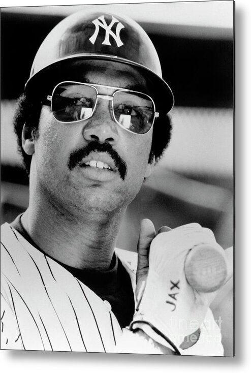 American League Baseball Metal Print featuring the photograph Reggie Jackson by National Baseball Hall Of Fame Library
