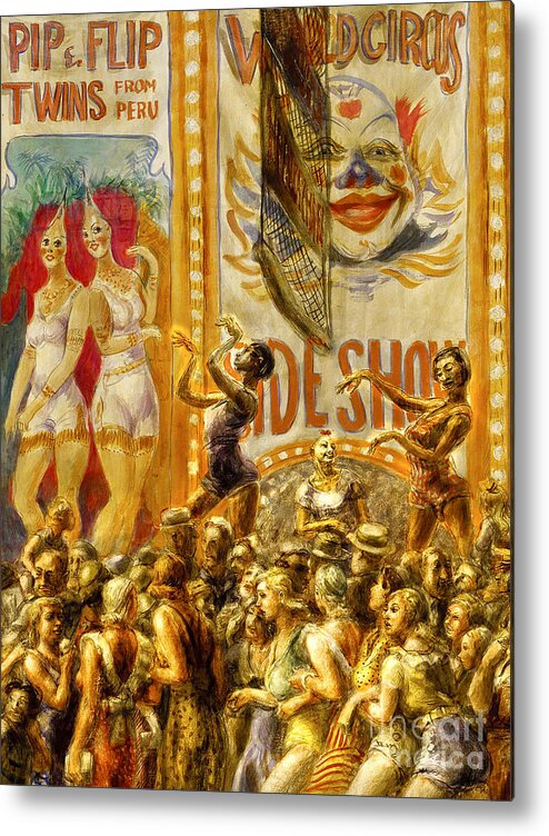 Wingsdomain Metal Print featuring the photograph Remastered Art Pip and Flip by Reginald Marsh 20211020 v2 by Wingsdomain Art and Photography