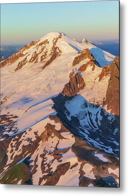 Mount Baker Metal Print featuring the photograph Ridge to Summit by Michael Rauwolf